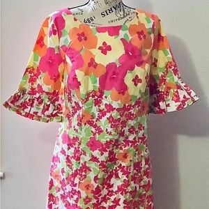 Lilly Pulitzer “Falling For You” floral dress  Size 8 EUC